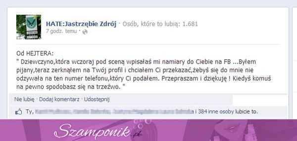 Po pijaku wszystko wygląda inaczej :D Zobacz co napisał dziewczynie, po tym jak zobaczył ją na trzeźwo!