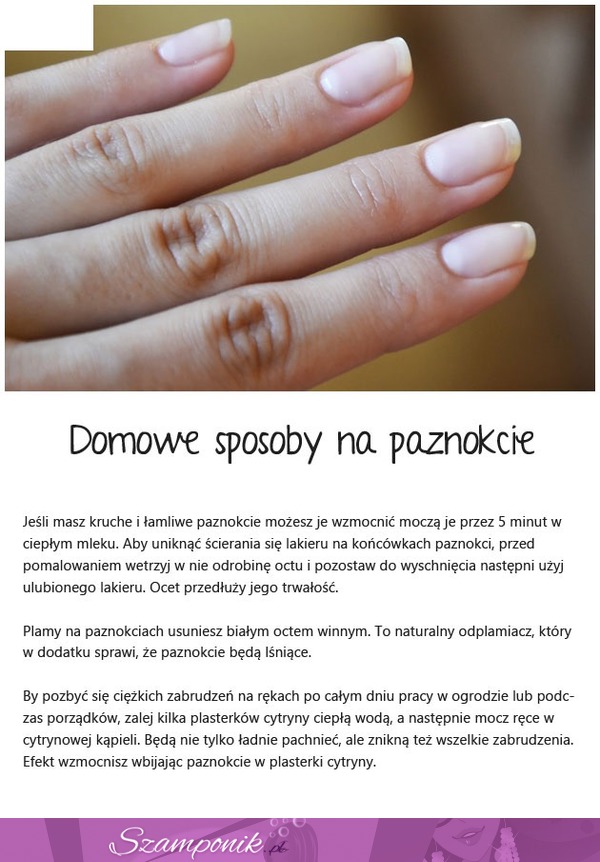 WZMOCNIJ swoje PAZNOKCIE. Dobry, domowy SPOSÓB!