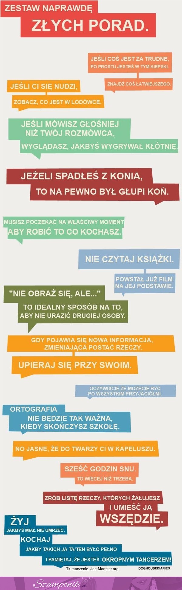 Zestaw złych porad