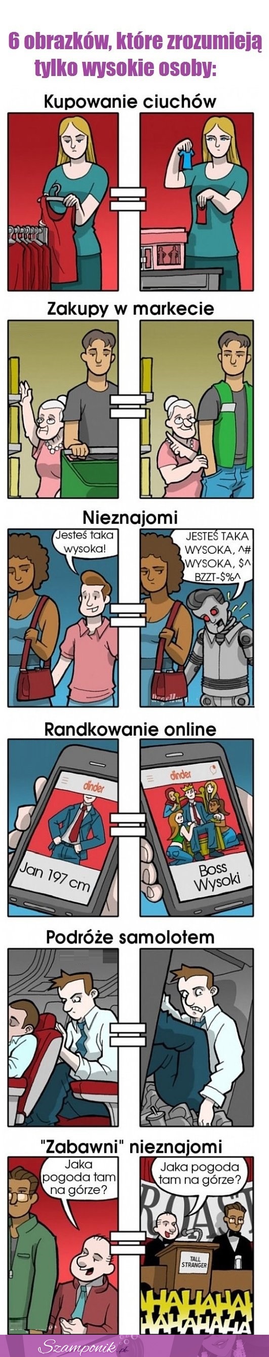 Te zdjęcia zrozumieją tylko WYSOKIE OSOBY! Całe życie pod górkę ;D