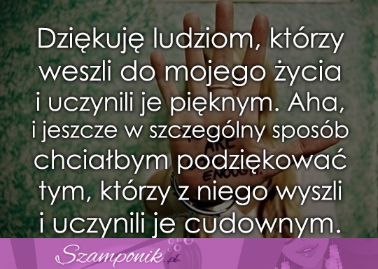 Dziękuję ludziom