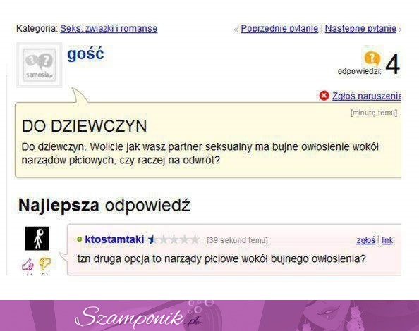 Koleś zadał dziwne pytanie na forum o jajach dziewczyna chyba mu nie pomogła haha! :D