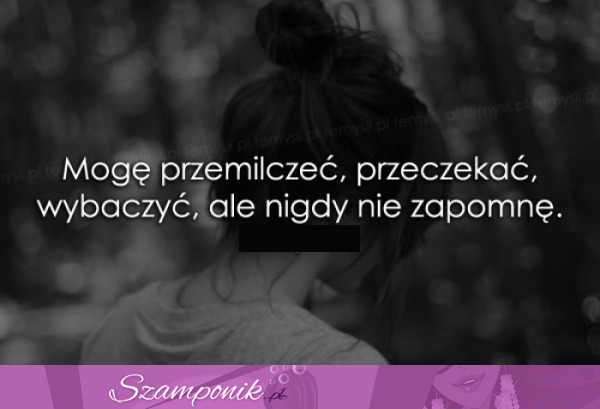 Mogę przemilczeć