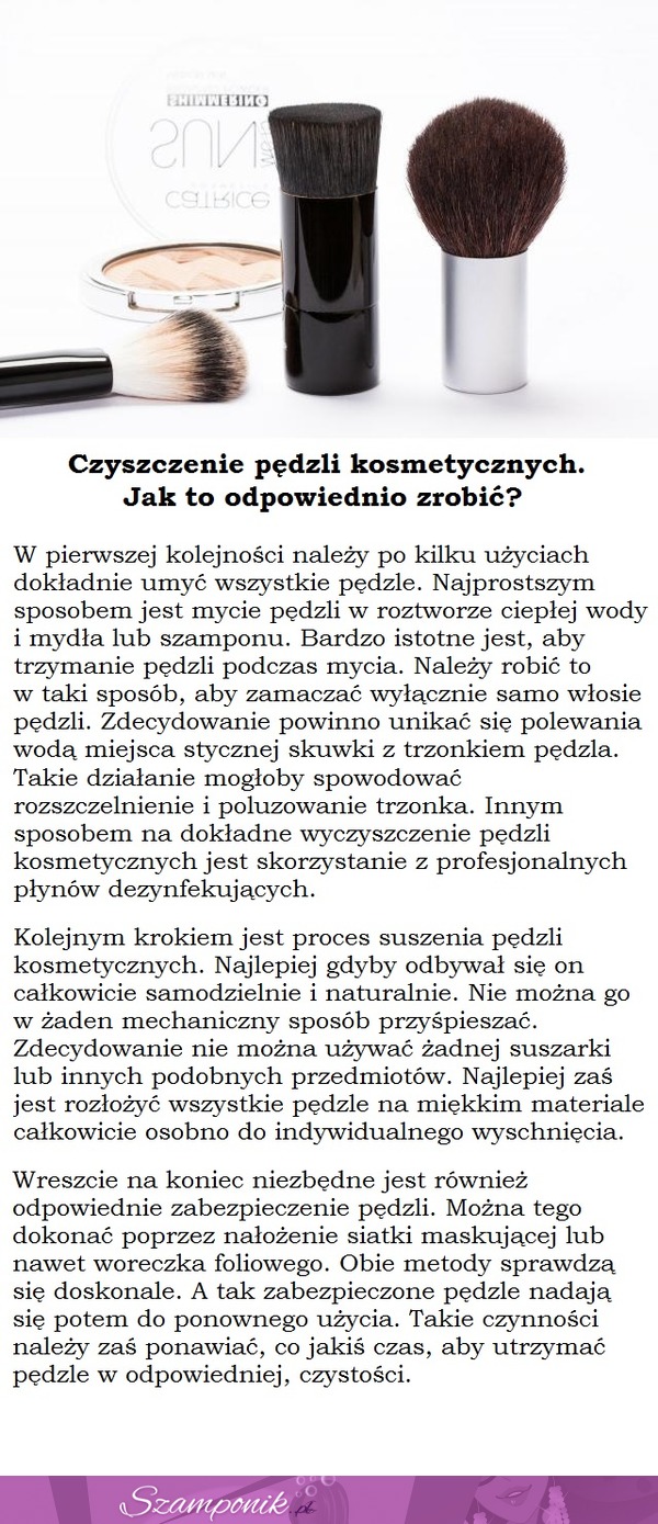 Czyszczenie pędzli kosmetycznych. Jak to odpowiednio zrobić?