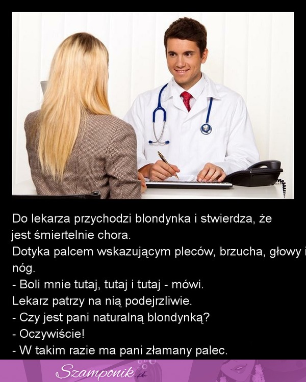 Blondynka u lekarza...