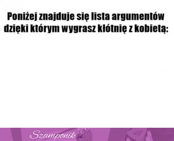 Poniżej znajduje się lista argumentów... ;D