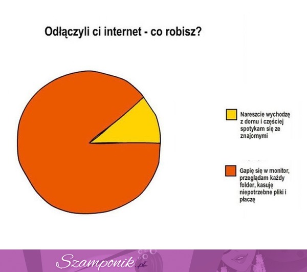 Co większość z nas ROBI, gdy ODŁĄCZYLI INTERNET?! :D