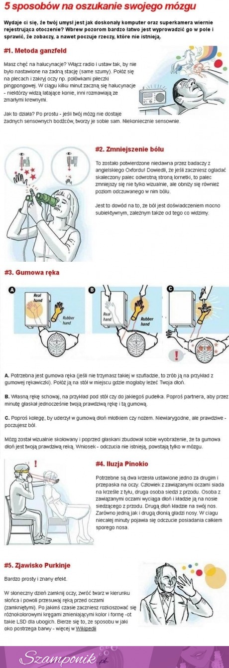 Pięć sposobów na oszukanie swojego MÓZGU! SUPER!