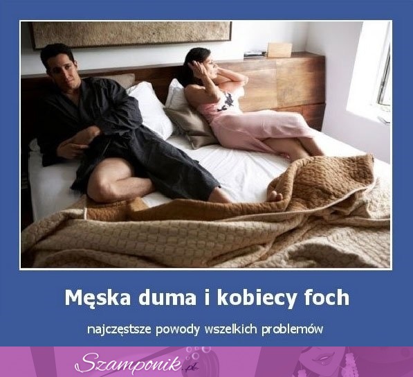 Męska duma i kobiecy foch.