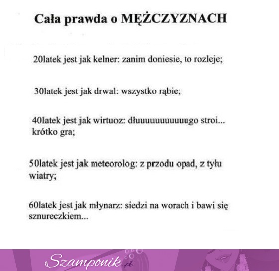 Cała PRAWDA o MĘŻCZYZNACH! Musisz to zobaczyć- MOCNE