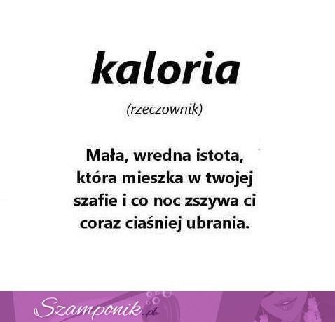 Znaczenie słowa kaloria