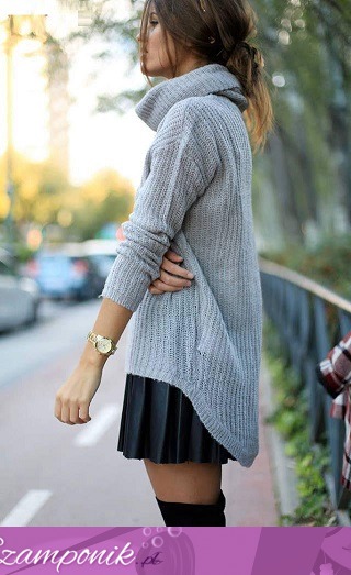 Mini+długi sweter!
