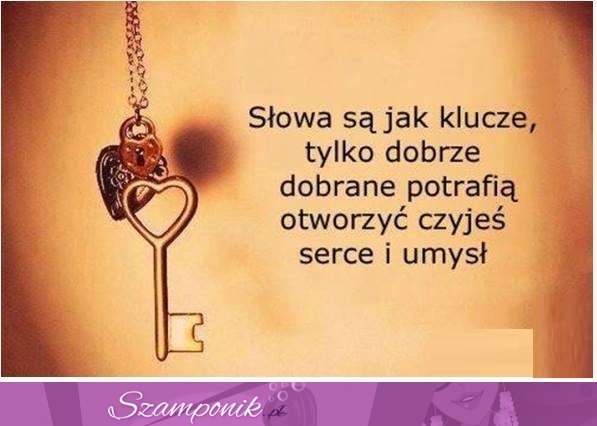 Słowa są jak klucze