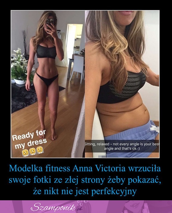 MODELKA FITNESS wrzuciła swoje ZDJĘCIA jak SIEDZI żeby pokazać, że nikt nie jest PERFEKCYJNY!