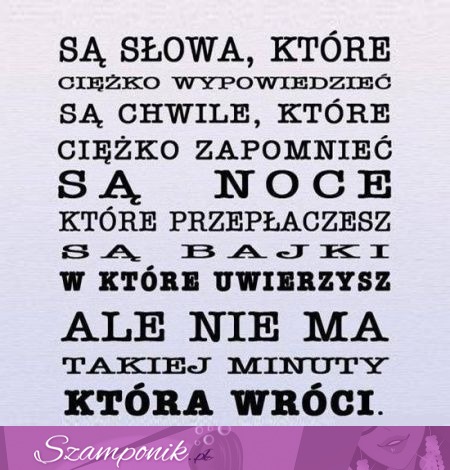 Są słowa, które ciężko wypowiedzieć...