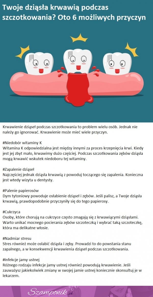 Twoje dziąsła krwawią podczas szczotkowania? Oto 6 możliwych przyczyn!