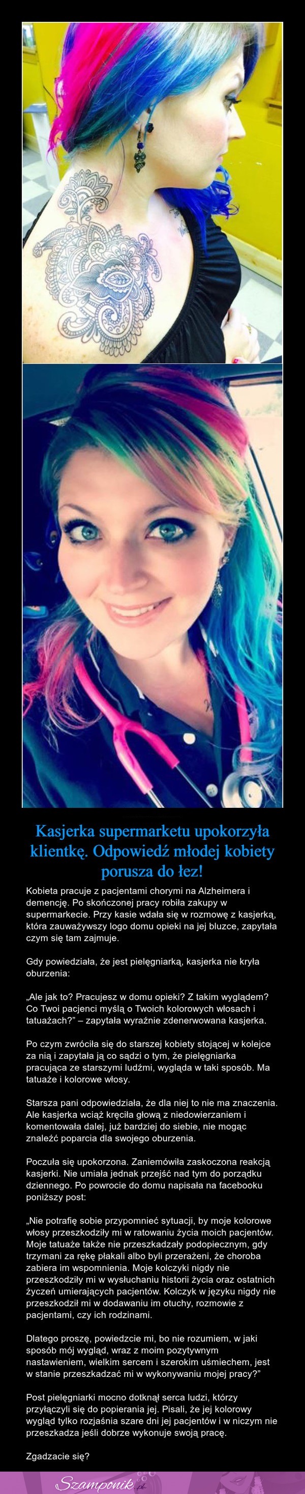 Kasjerka supermarketu upokorzyła klientkę. Odpowiedź młodej kobiety porusza do łez!