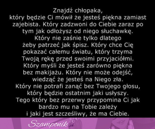 Znajdź chłopaka który...