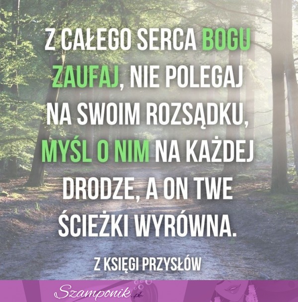 Z całego serca Bogu zaufaj