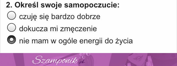 Moje samopoczucie