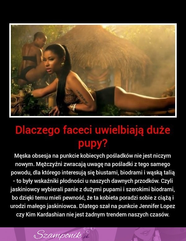 Dlaczego FACECI uwielbiają DUŻE PUPY! Wiedziałyście o tym?  SZOK!