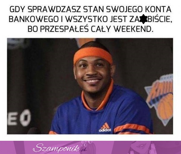 Gdy sprawdzasz stan konta