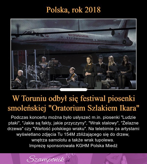 W Toruniu odbył się festiwal piosenki smoleńskiej "Oratorium Szlakiem Ikara"