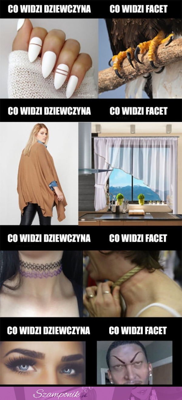 Co widzi dziewczyna vs co widzi facet XD Naprawdę jest taka różnica?