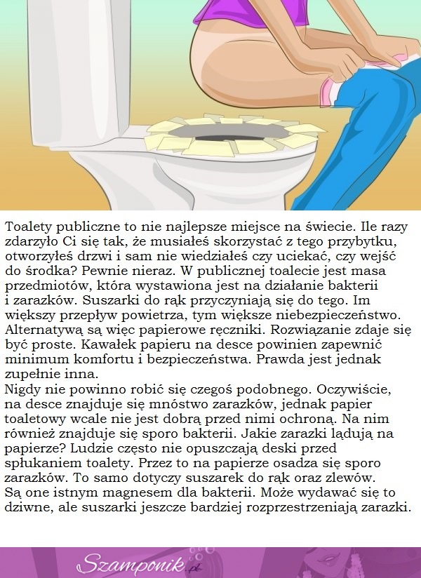 Kiedy to przeczytasz, już NIGDY nie umieścisz papieru toaletowego na desce klozetowej!