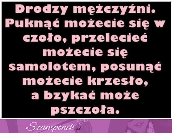 Przesłanie dla mężczyzn