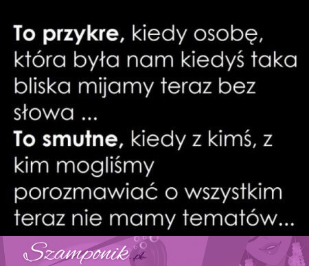 Przykre i smutne...