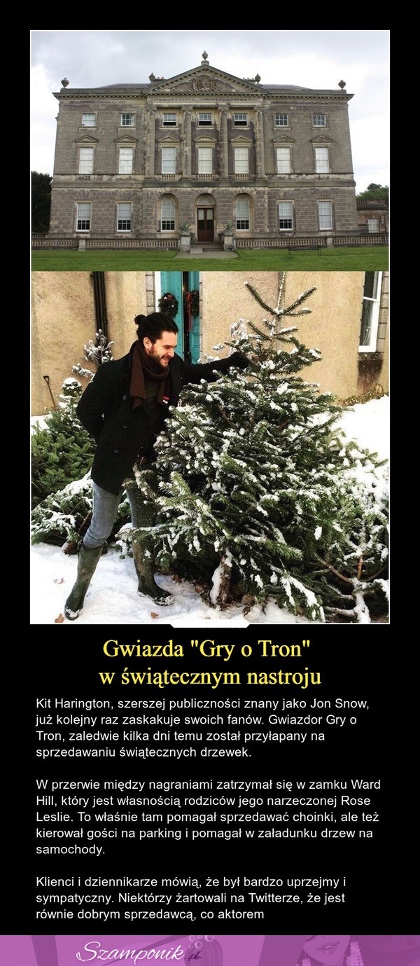 Gwiazda "Gry o Tron" w świątecznym nastroju ;)