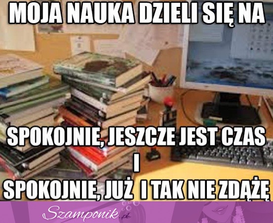 Moja nauka dzieli się na ... ;D