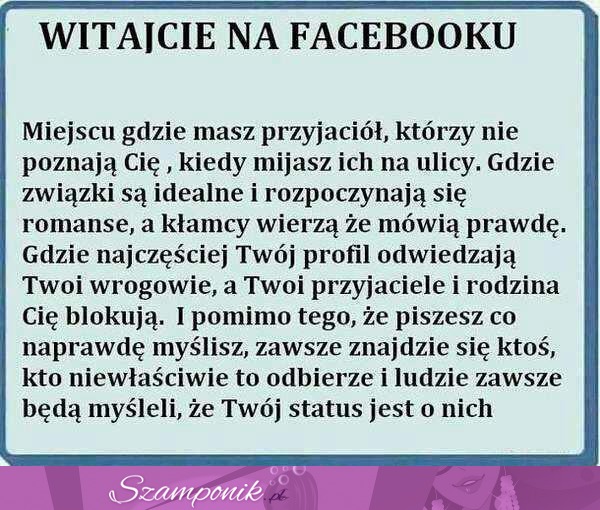 Prawda o Facebooku...