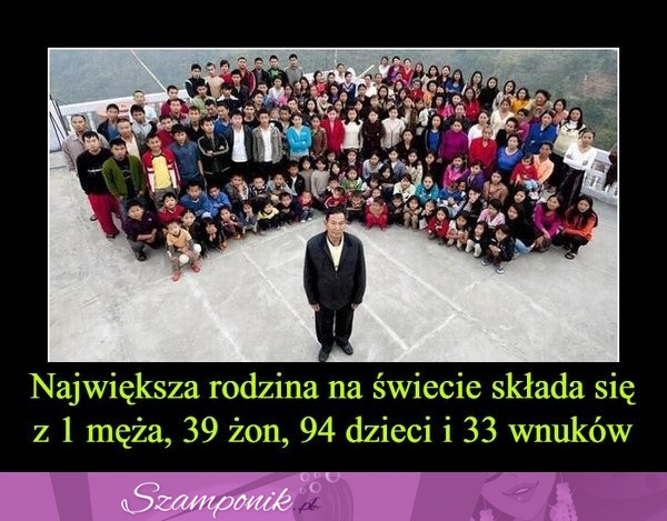 Największa rodzina na świecie...