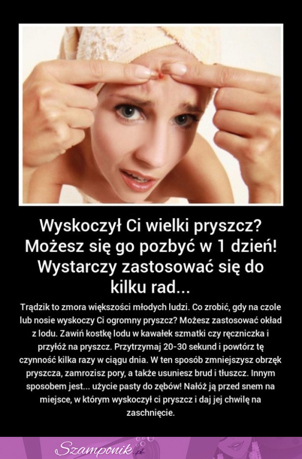 Genialny sposób na pryszcza mutanta! DZIAŁA!!!