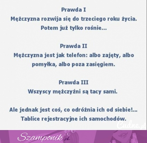 Trzy prawdy o mężczyznach! Czy wiesz co to jest? Zgodzisz się z tym na 100%!