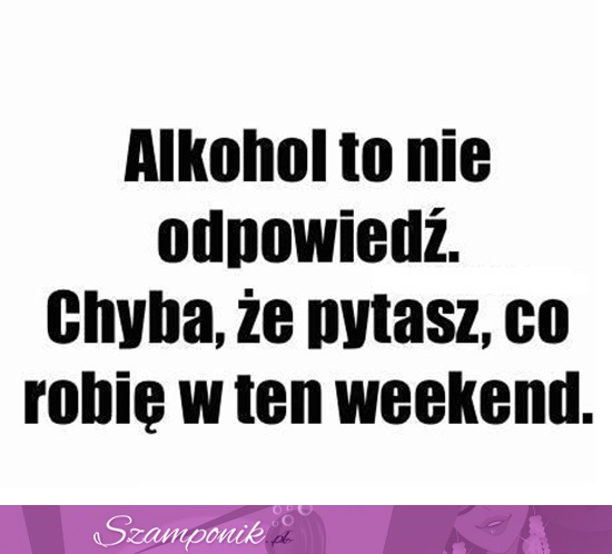 Plany na weekend