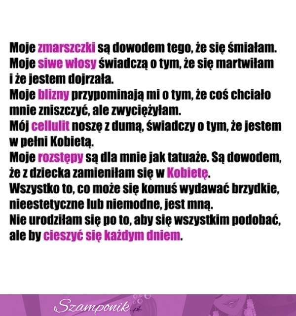 Ciesz się każdym dniem