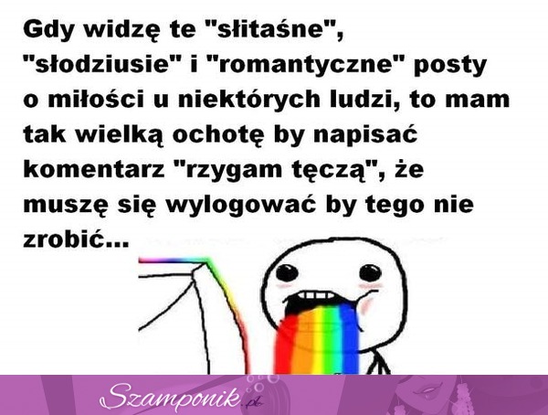 Gdy widzę te słitaśne, słodziusie i romantyczne posty...