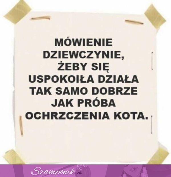 Mówienie dziewczynie, aby się...