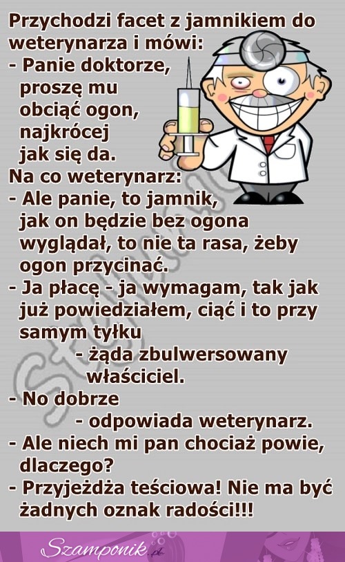 Taki powód można wybaczyć właścicielowi ;D