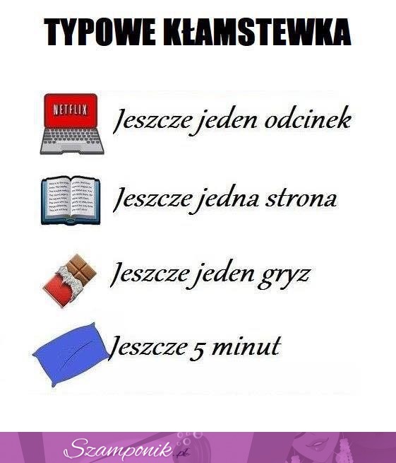 Typowe kłamstewka :D Jak dużo siebie okłamujesz?