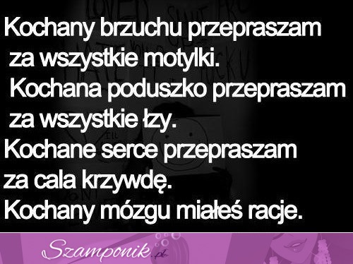 Przepraszam za wszystko