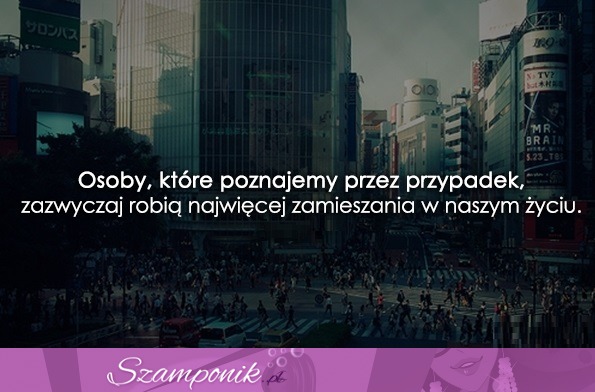 Osoby, które poznajemy przez przypadek...