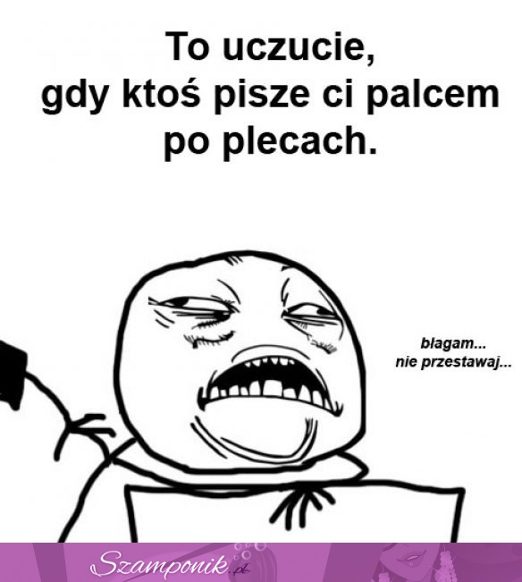 Palcem po plecach