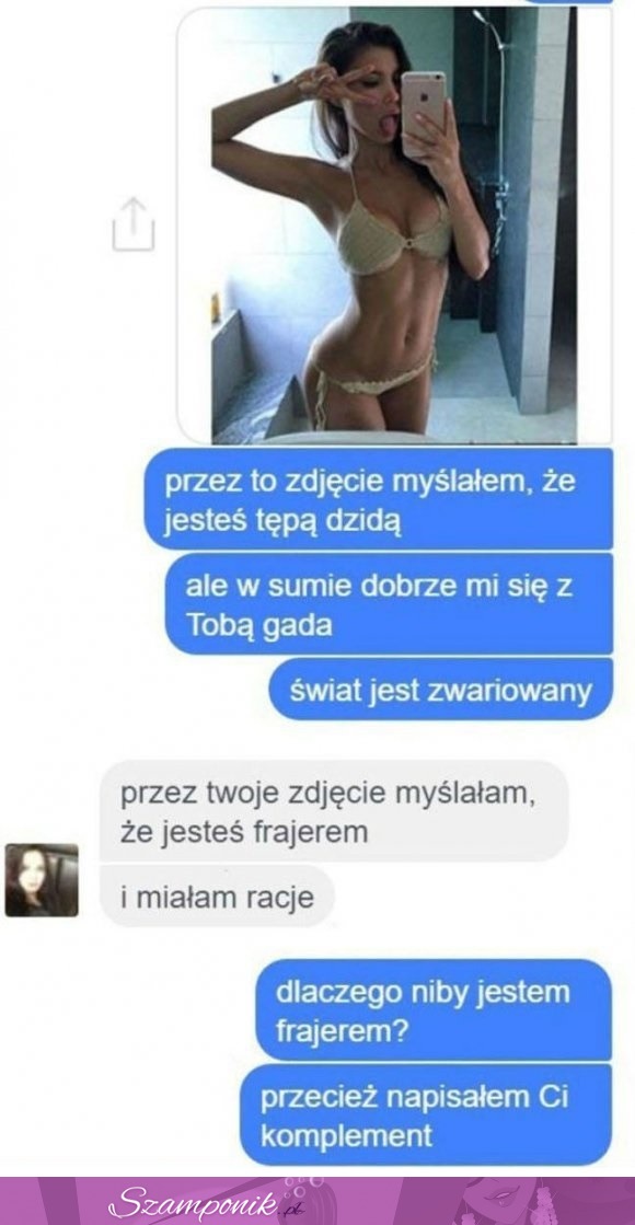 Mężczyzno, tak nie prawi się komplementów kobiecie