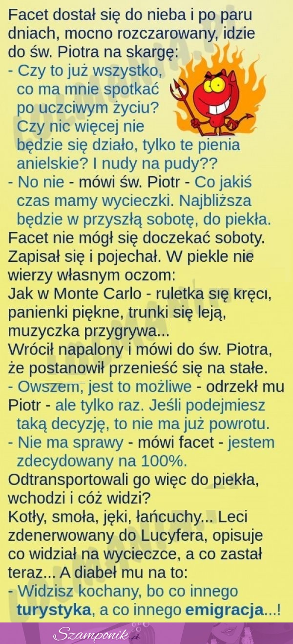 Facet dostał sie do NIEBA i po paru DNIACH idzie do Św. Piotra! MEGA DOWCIP