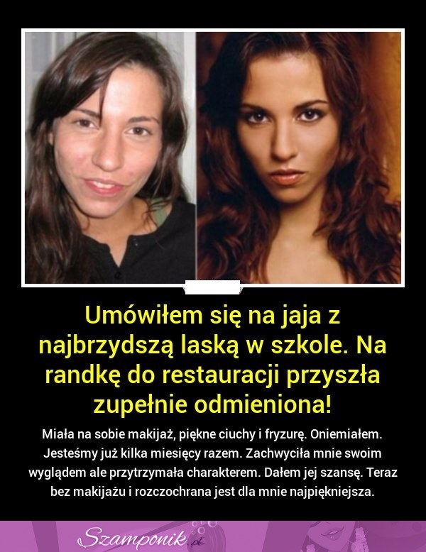 Umówił się dla ŻARTU z najbrzydszą laską w szkole. Przyszła zupełnie ODMIENIONA!