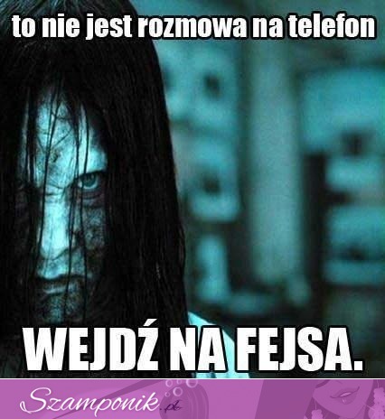 To nie rozmowa na telefon